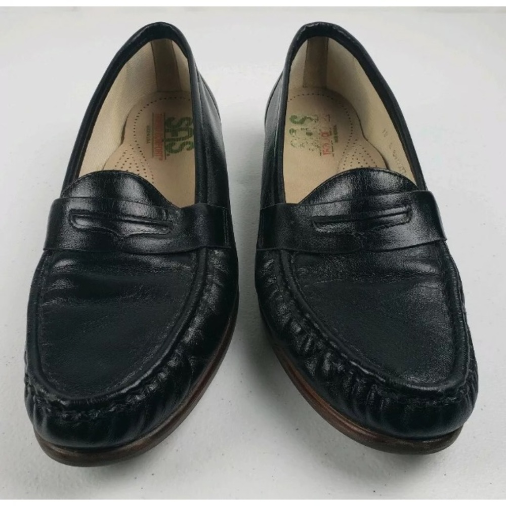 SAS Tripad Comfort Womens Black Leather Shoes - Picture 1 of 8